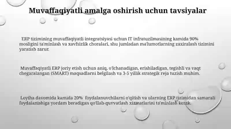 ERP tizimlarining korxonalarda qo'llanilishi SAP va Oracle ERP tizimlarining tahlili 3