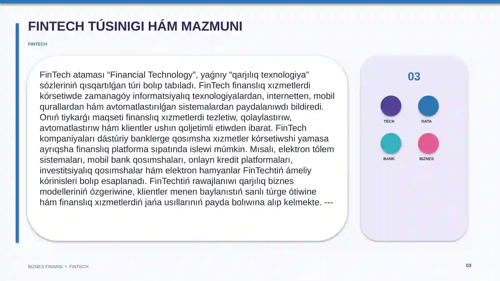 FINTECH 3