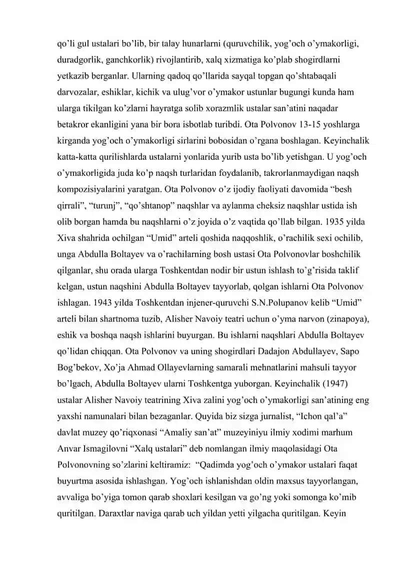 ROSSIYA IMPERIYASI MUSTAMLAKASI DAVRIDA TURKISTONDA MADANIYAT VA SAN'AT (XIX ASRNING IKKINCHI YARMI – XX ASRNING BOSHLARI). 3