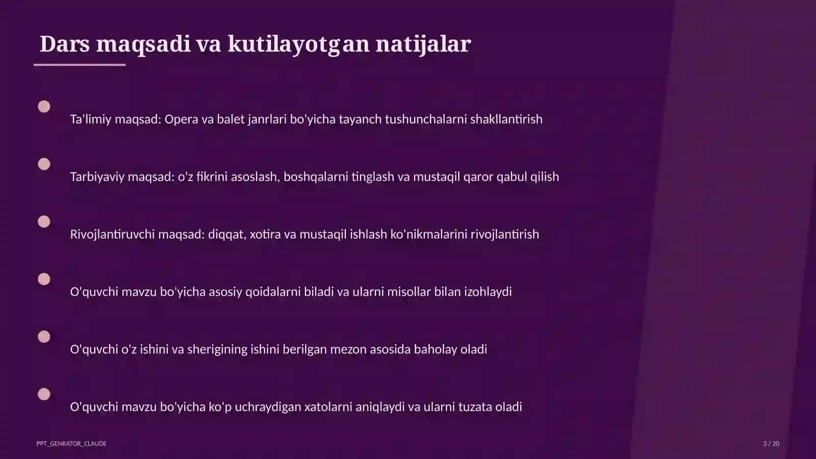 Opera va balet janrlari (6-sinf) 3