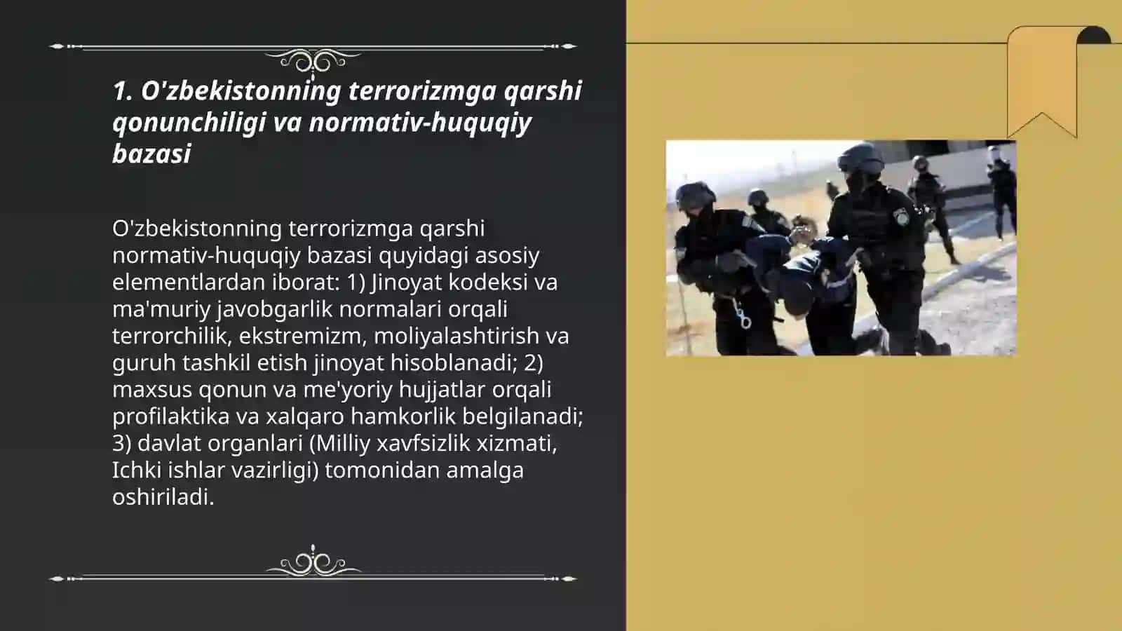 O'zbekistonning terrorizmga qarshi kurash tajribasi 3