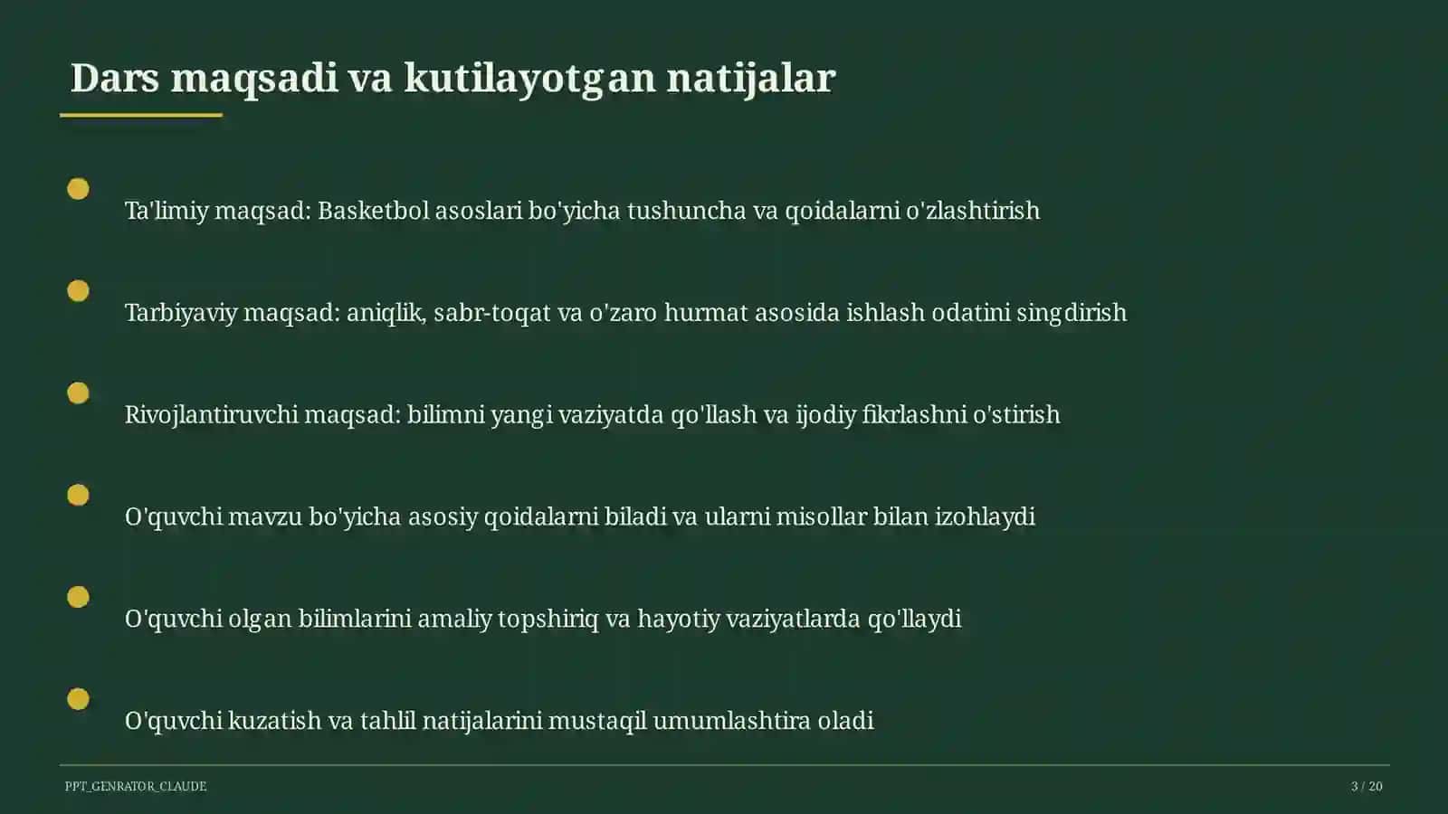 Basketbol asoslari (5-sinf) 3