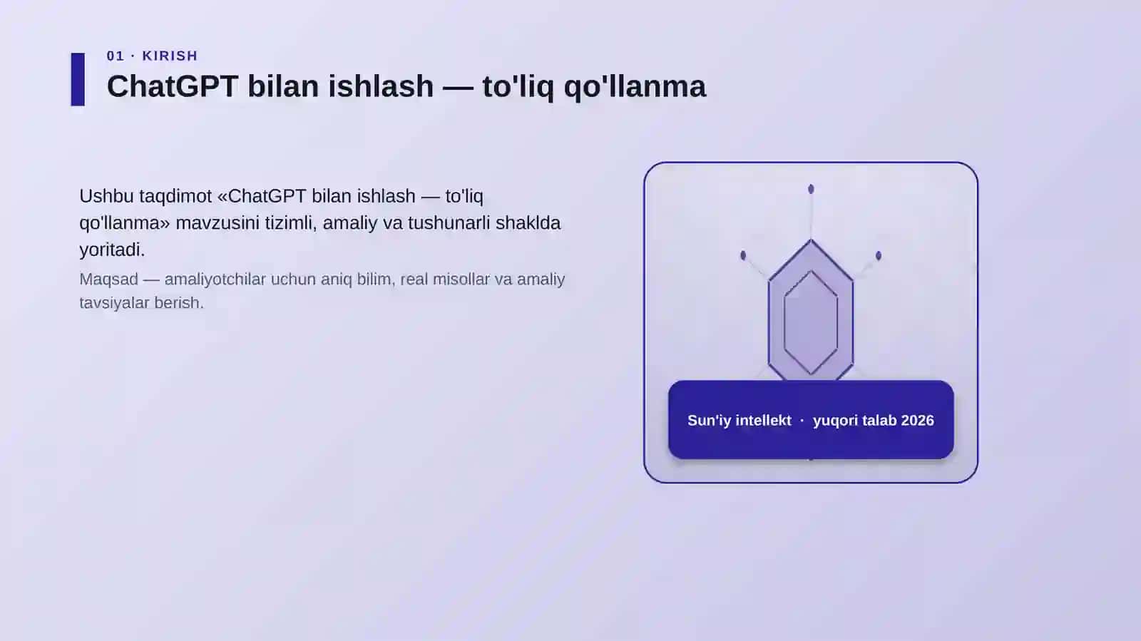 ChatGPT bilan ishlash — to'liq qo'llanma 3