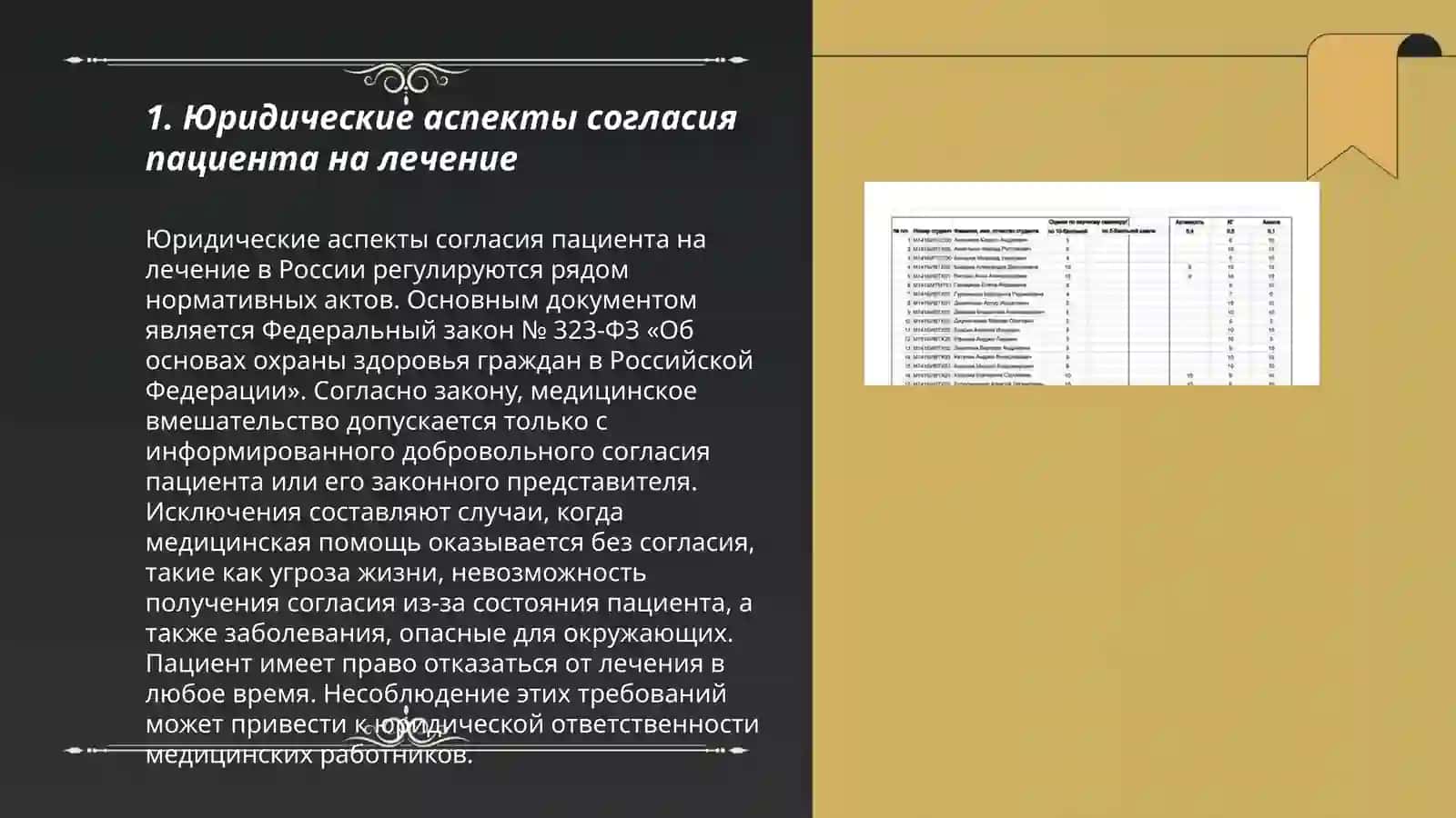 Этические и правовые проблемы физической и психической неприкосновенности пациента. Психиатрия. Эргашев Бехрузбек 3