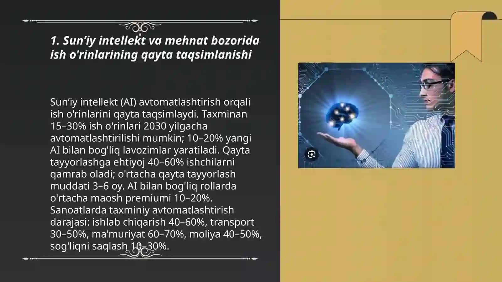 Sunʼiy intellekt AI xususiy texnologiyalarining iqtisodiyot va mehnat bozoriga taʼsiri 3