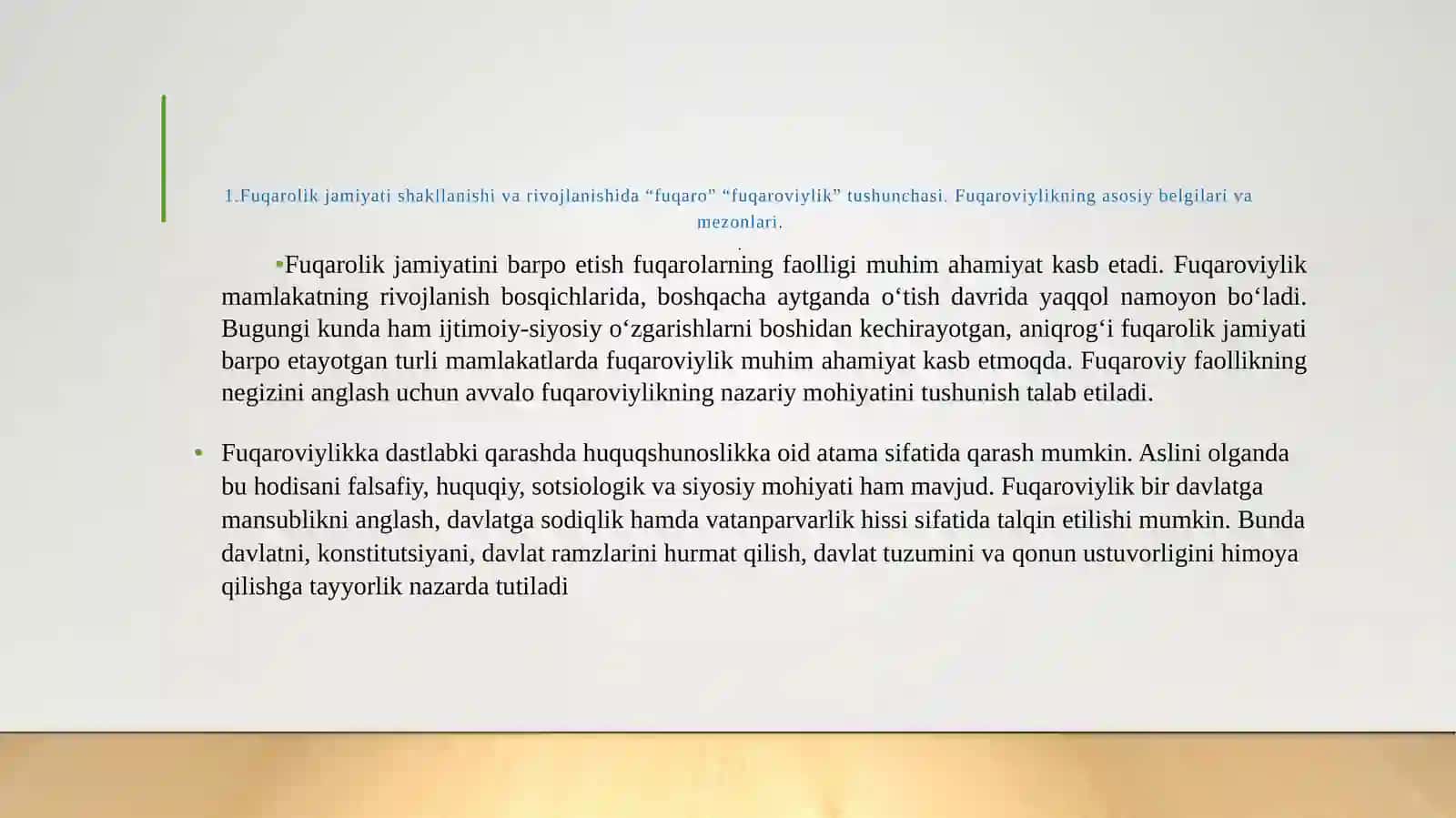 FUQARO, FUQAROVIYLIK VA FAOL FUQAROLIK POZITSIYASI 3