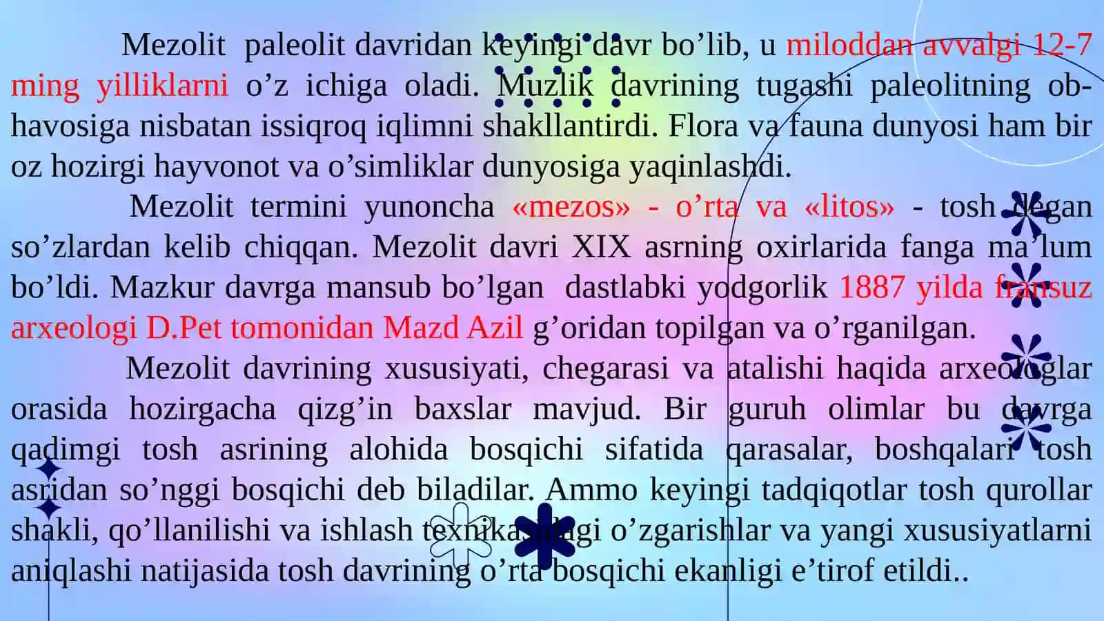 Mezolit davri 3