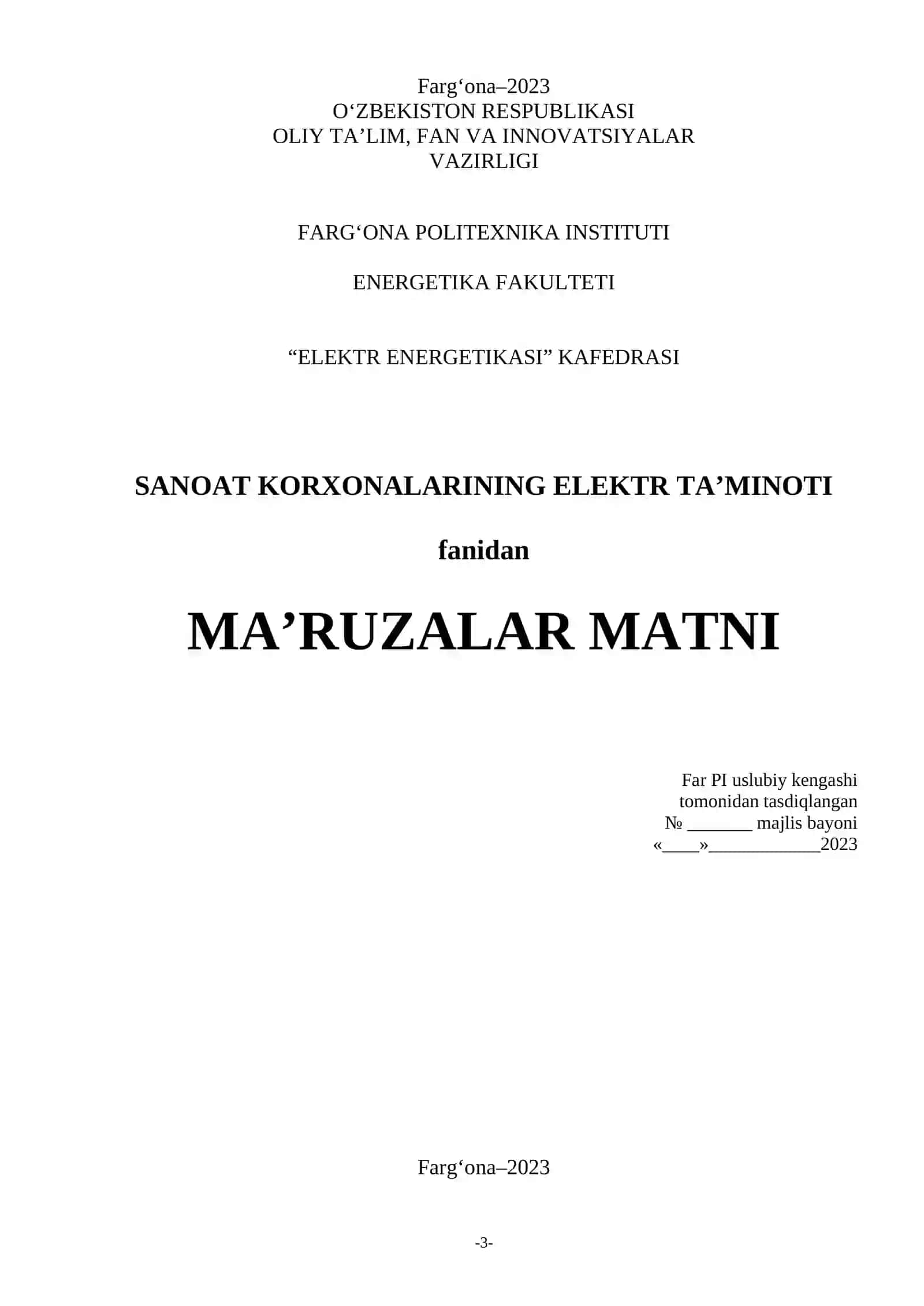 Elektr energetikasi ta'lim 3