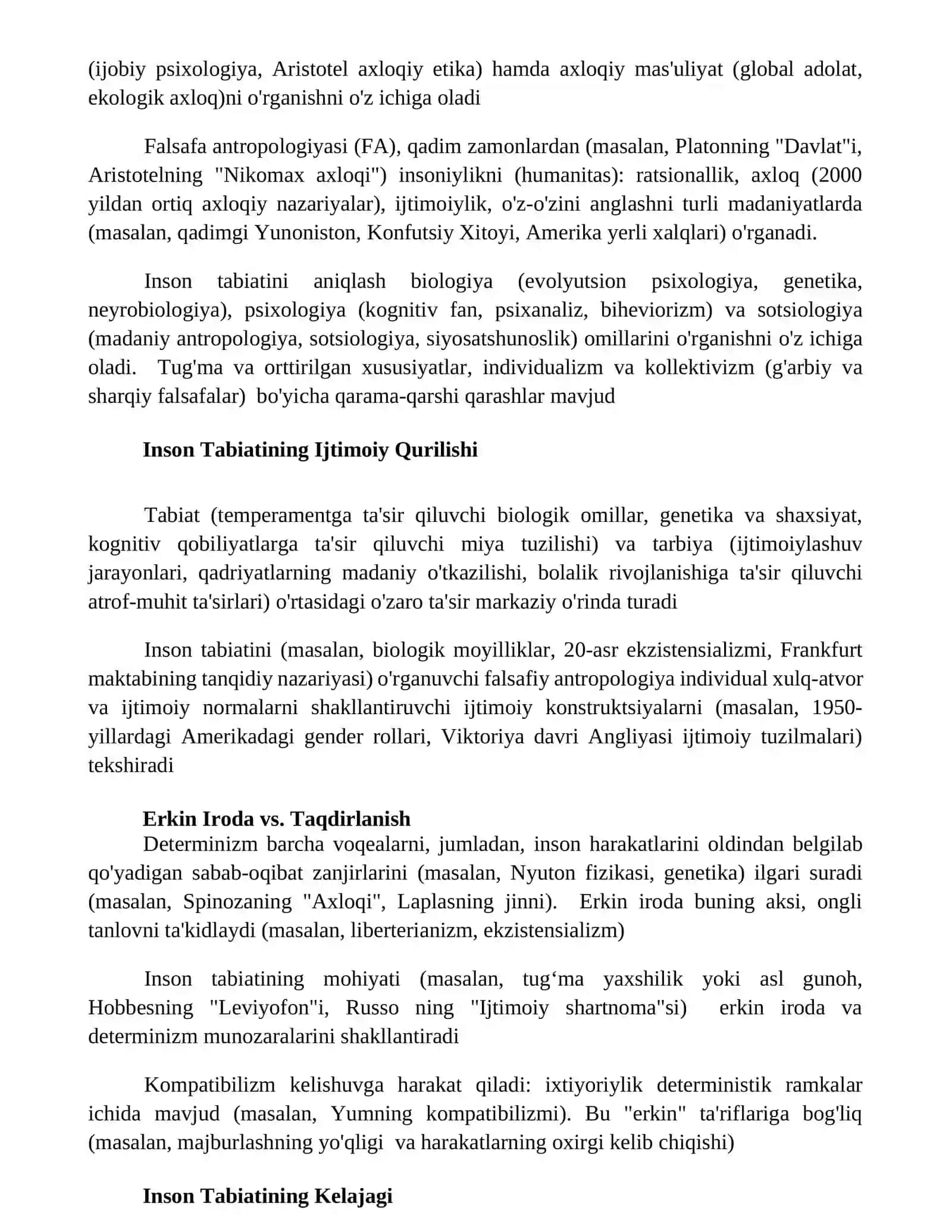 Insonning mohiyati va falsafiy antropologiyaning vazifalari 3