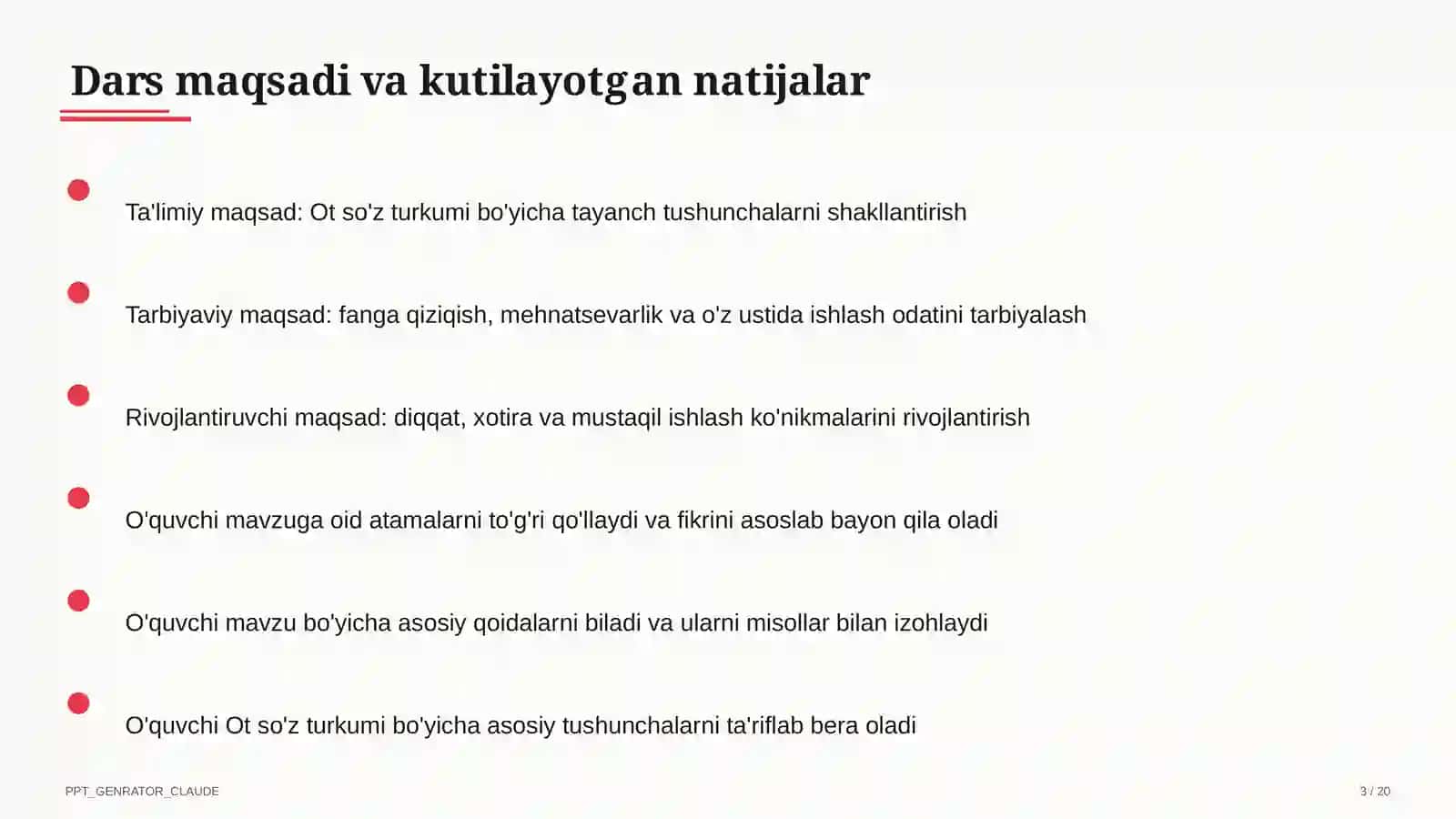 Ot so'z turkumi (3-sinf) 3