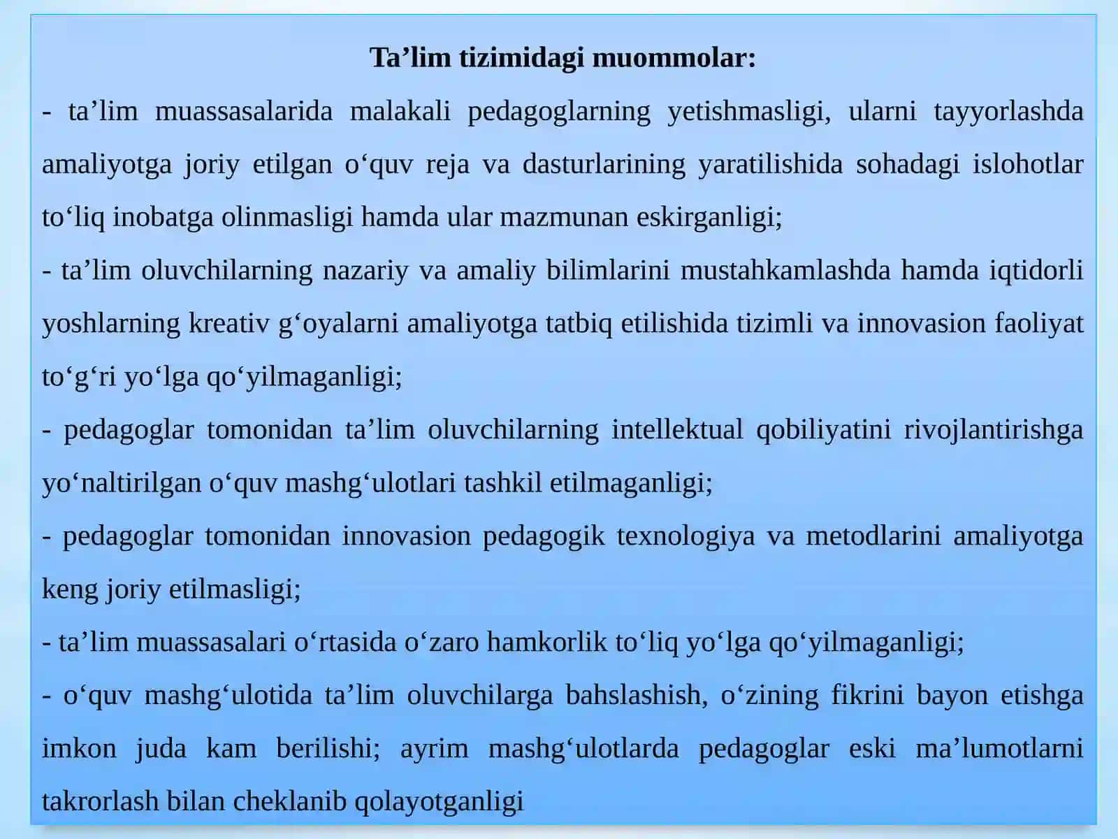 Ta’limdagi muammolar va maktabda ijtimoiy ish 3