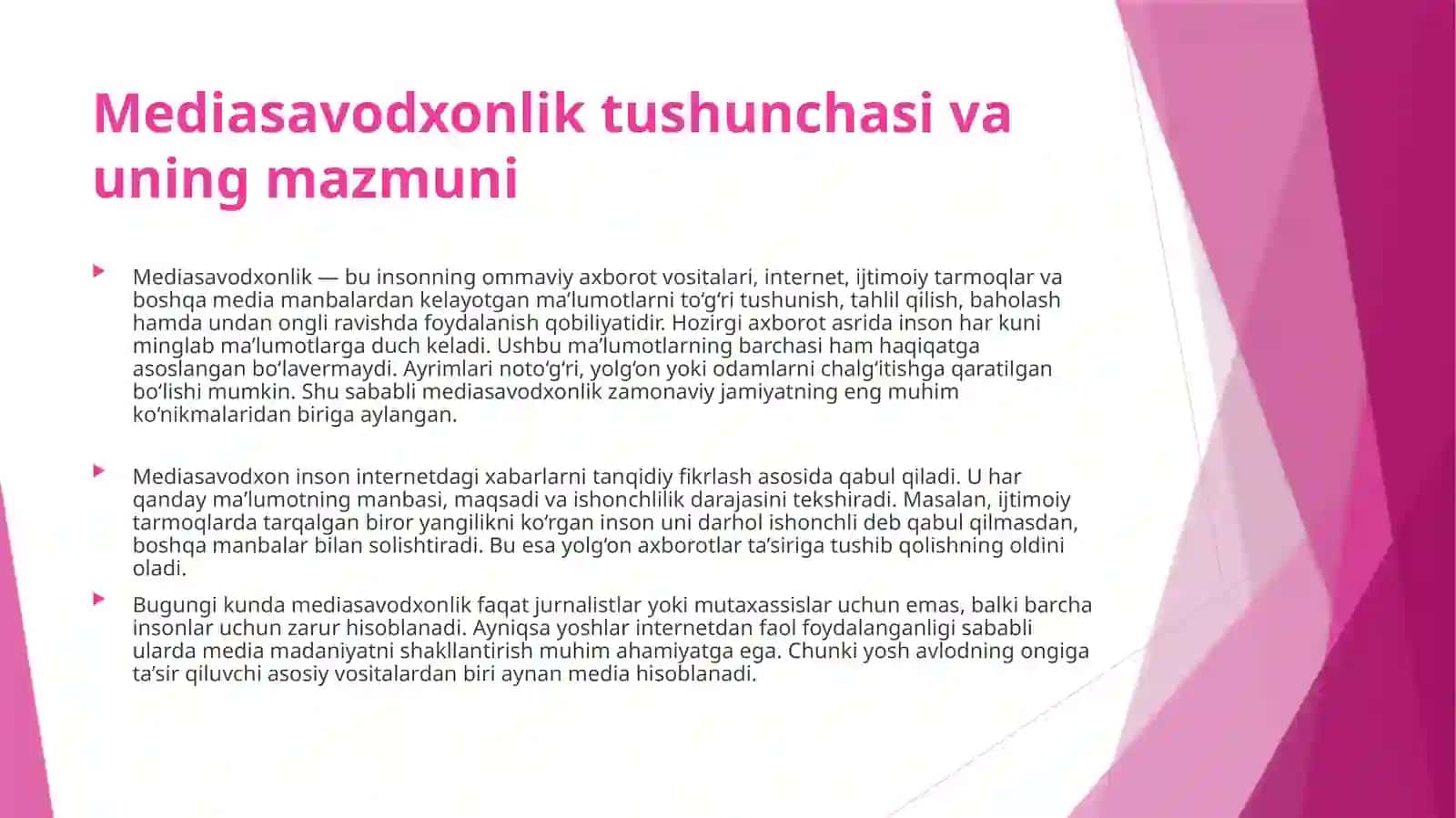 Mediasavodxonlik 3