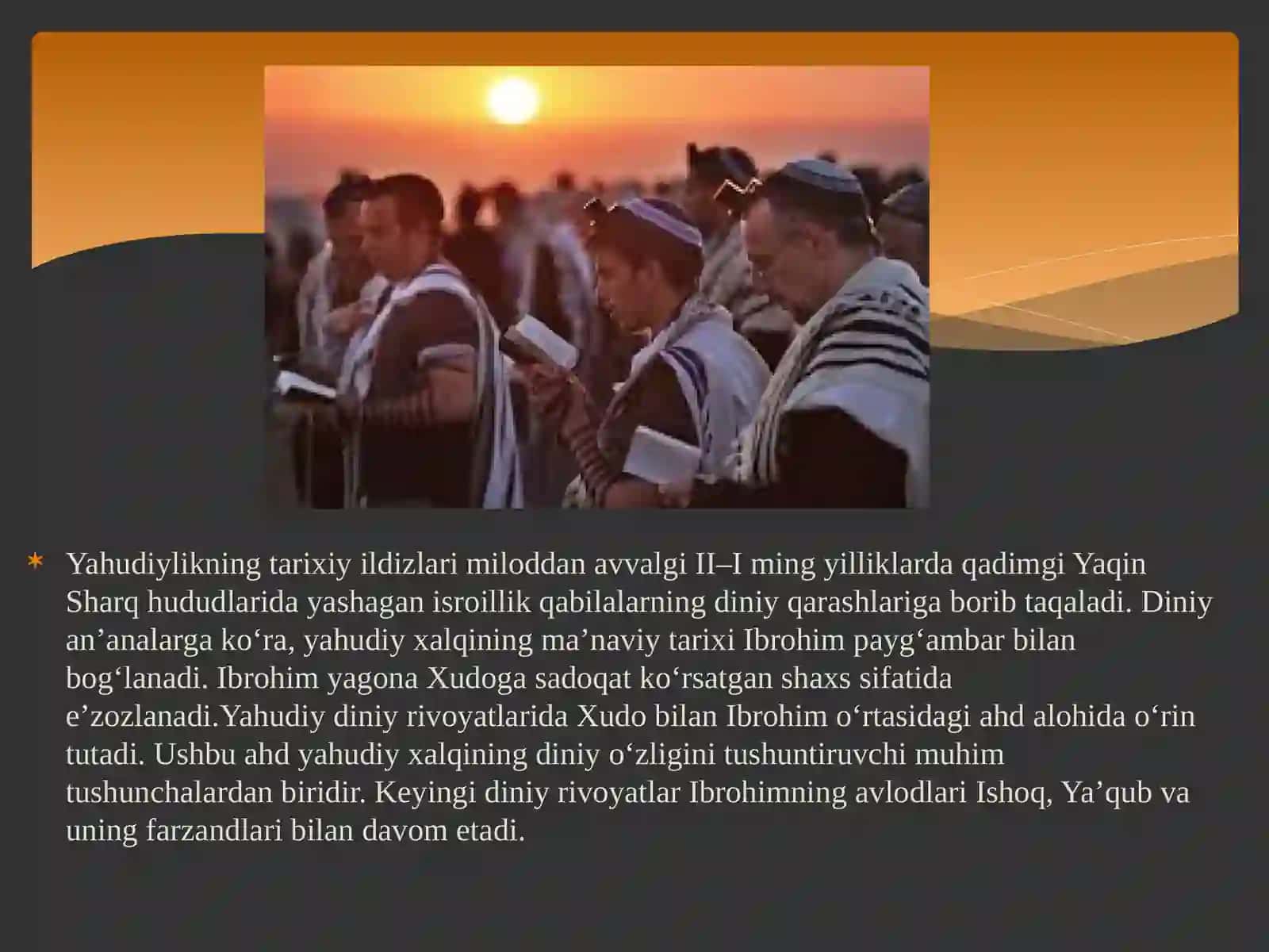 Yahudiylik tarixi, muqaddas manbalari va diniy an’analari 3