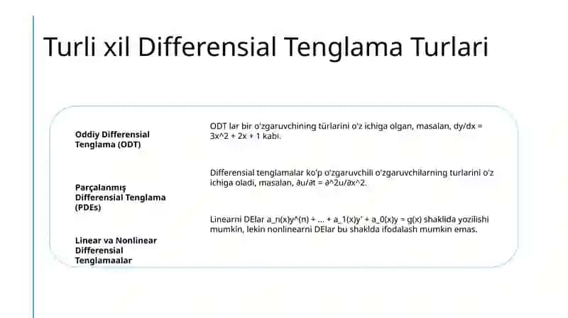 Differensial Tenglama 3