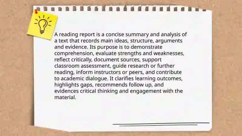 Reading report and itʼs types 3