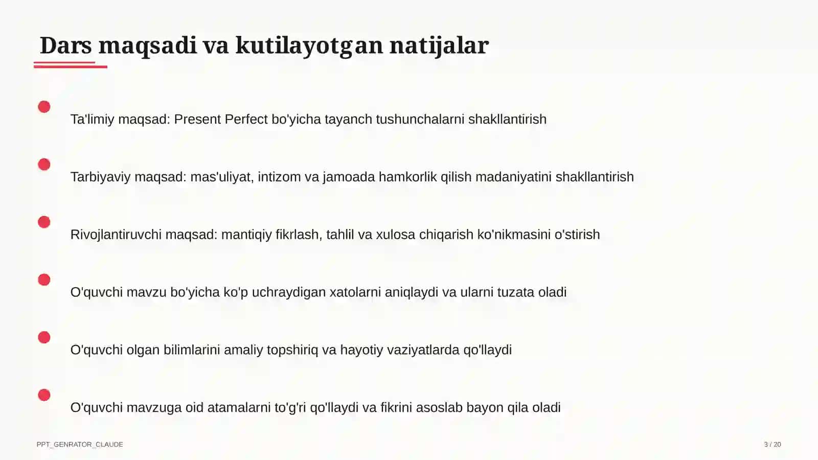 Present Perfect (8-sinf) 3