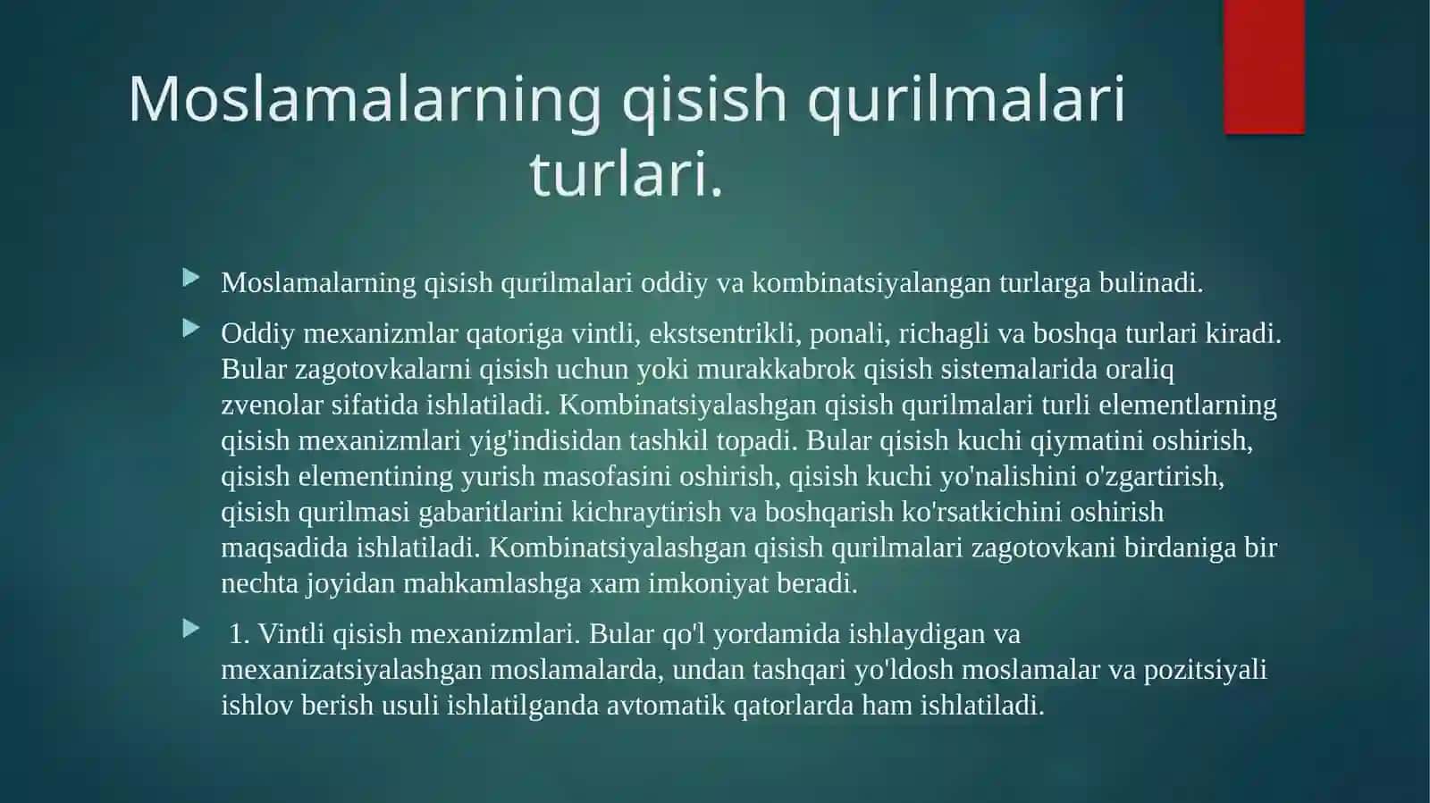 Moslamalarning qisish qurilmalari 3