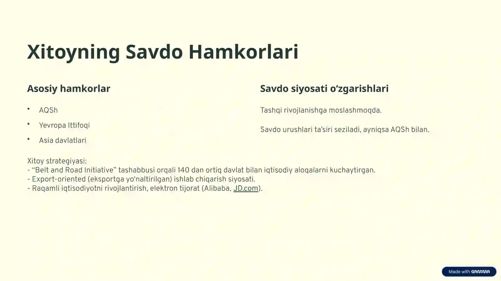 Xitoy va Hindistonning Zamonaviy Tashqi Iqtisodiy Faoliyatini Tahlili 3