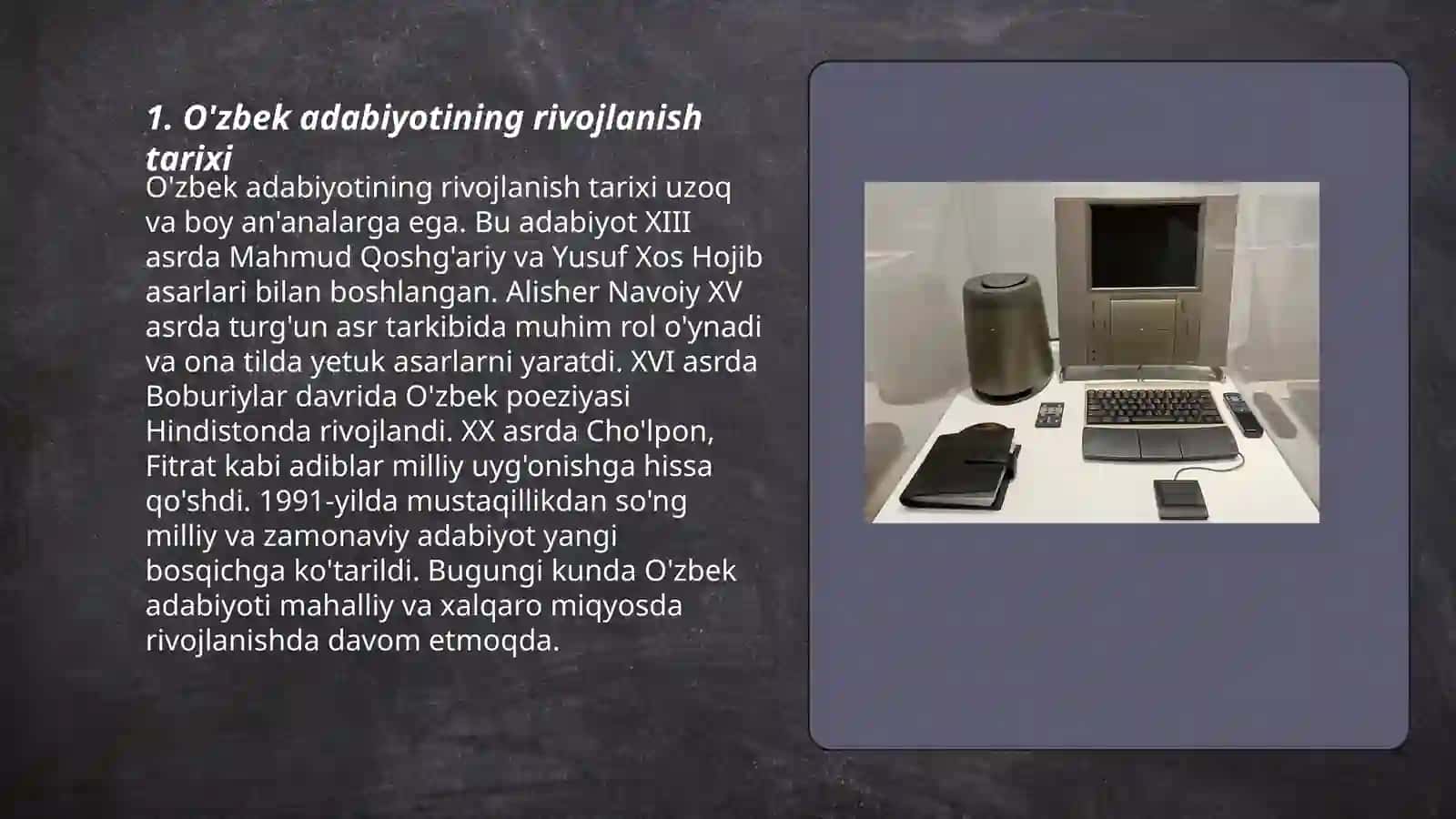 Jahon Adabiyoti fanidan Tayyorlangan Slayd 3