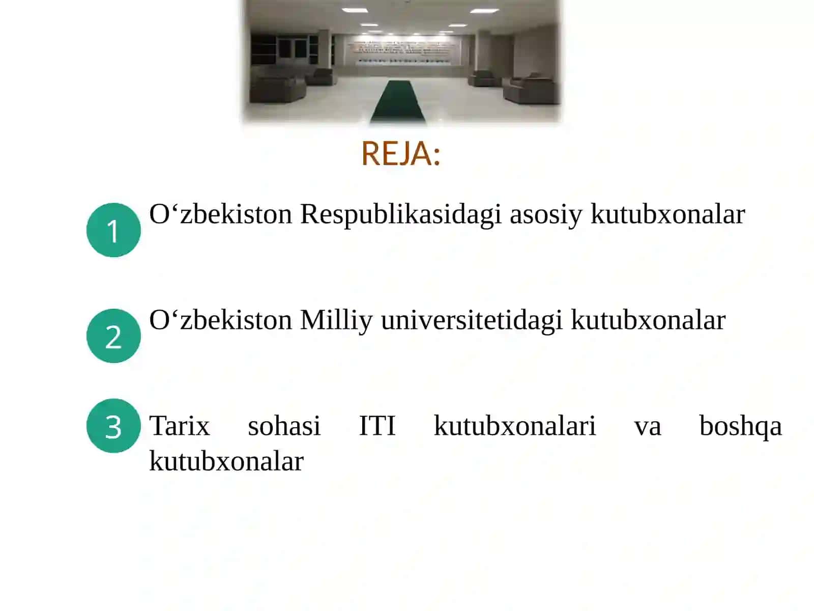 Kutubxonalar va ulardan ishlatish tartibi 3