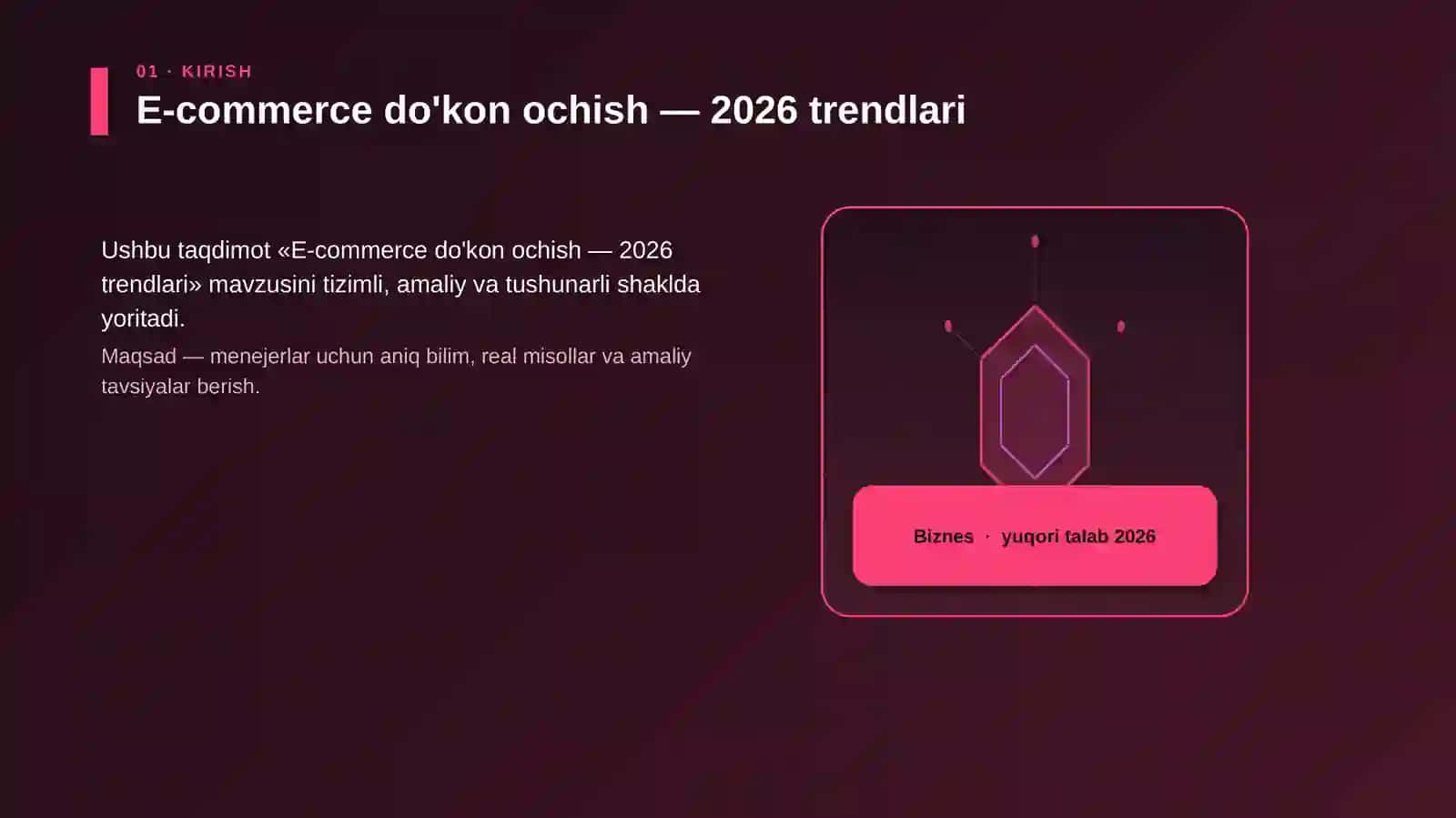 E-commerce do'kon ochish — 2026 trendlari 3