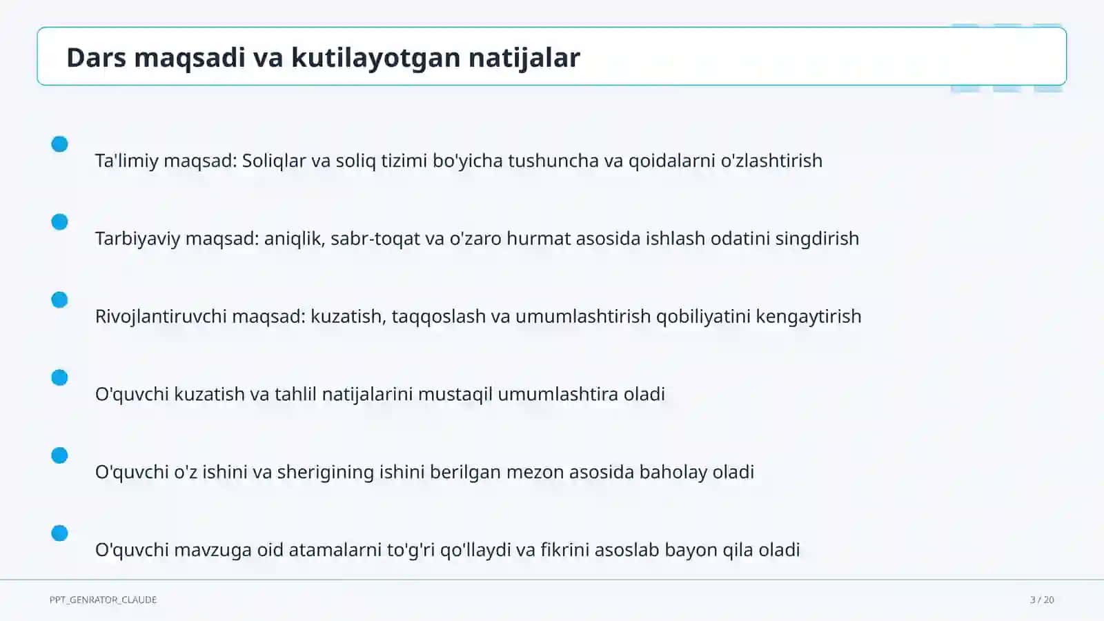 Soliqlar va soliq tizimi (10-sinf) 3