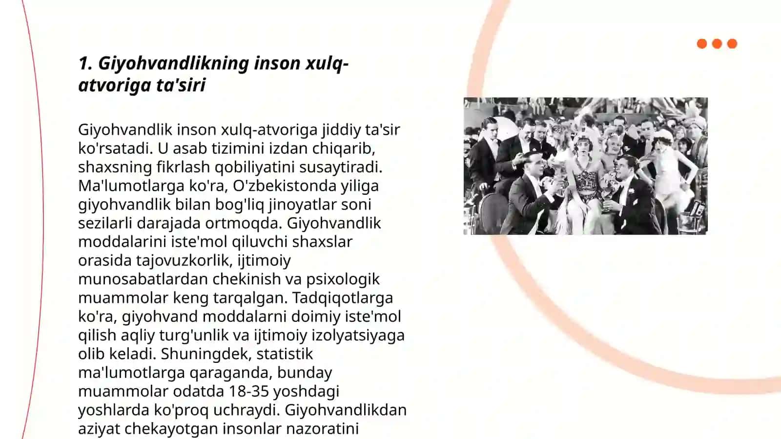 Giyohvandlik va ichkilikbozlik–inson xulq –atvori muammosi sifatida 3