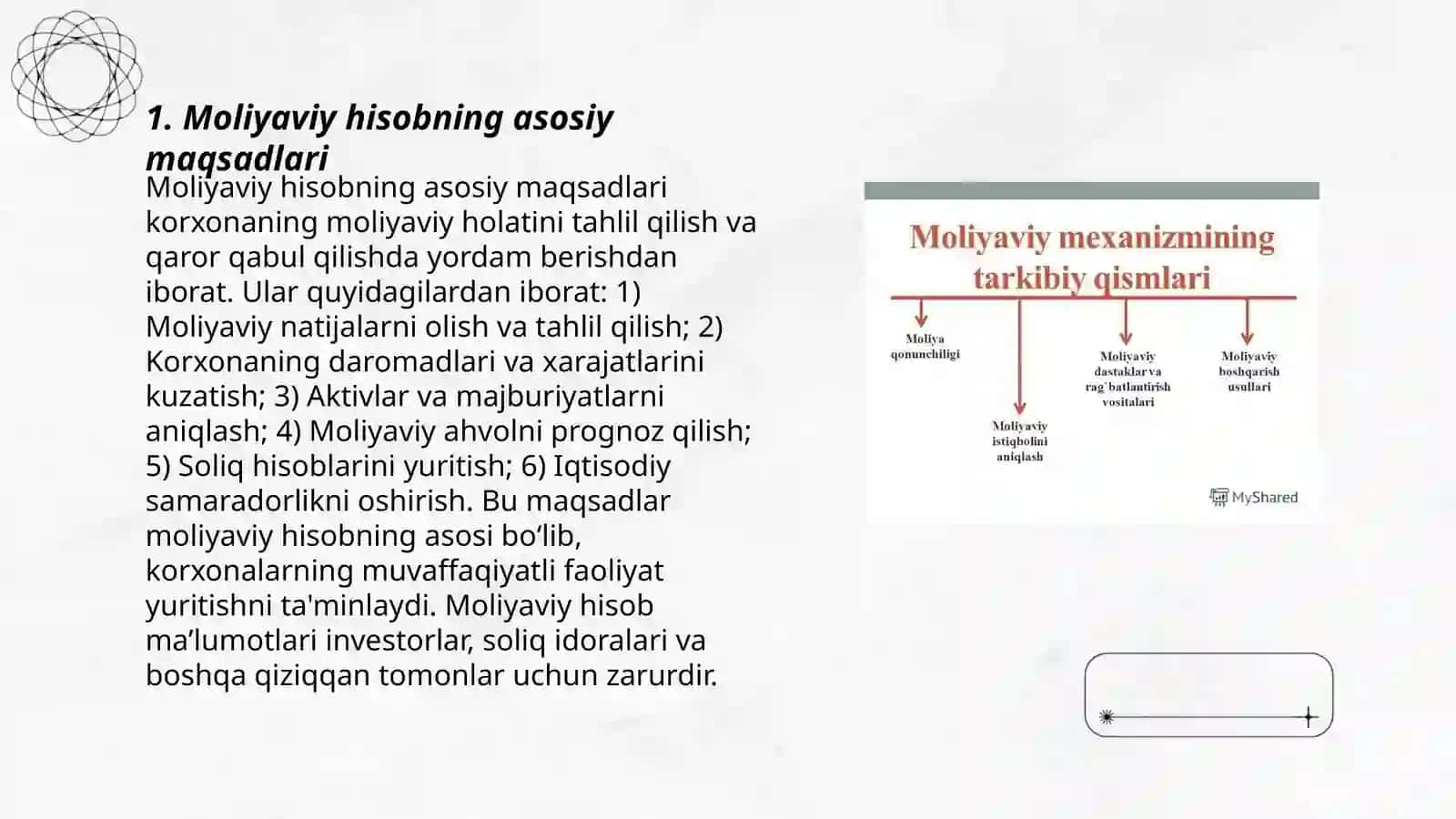 Moliyaviy hisobning maqsadi va vazifalari 3