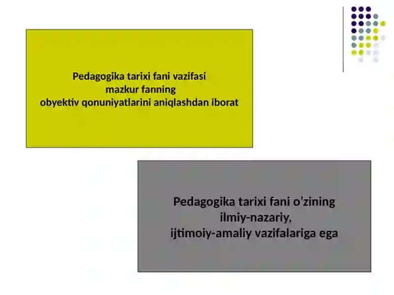 Pedagogik fikrlar taraqqiyoti va tarixiyligi 3