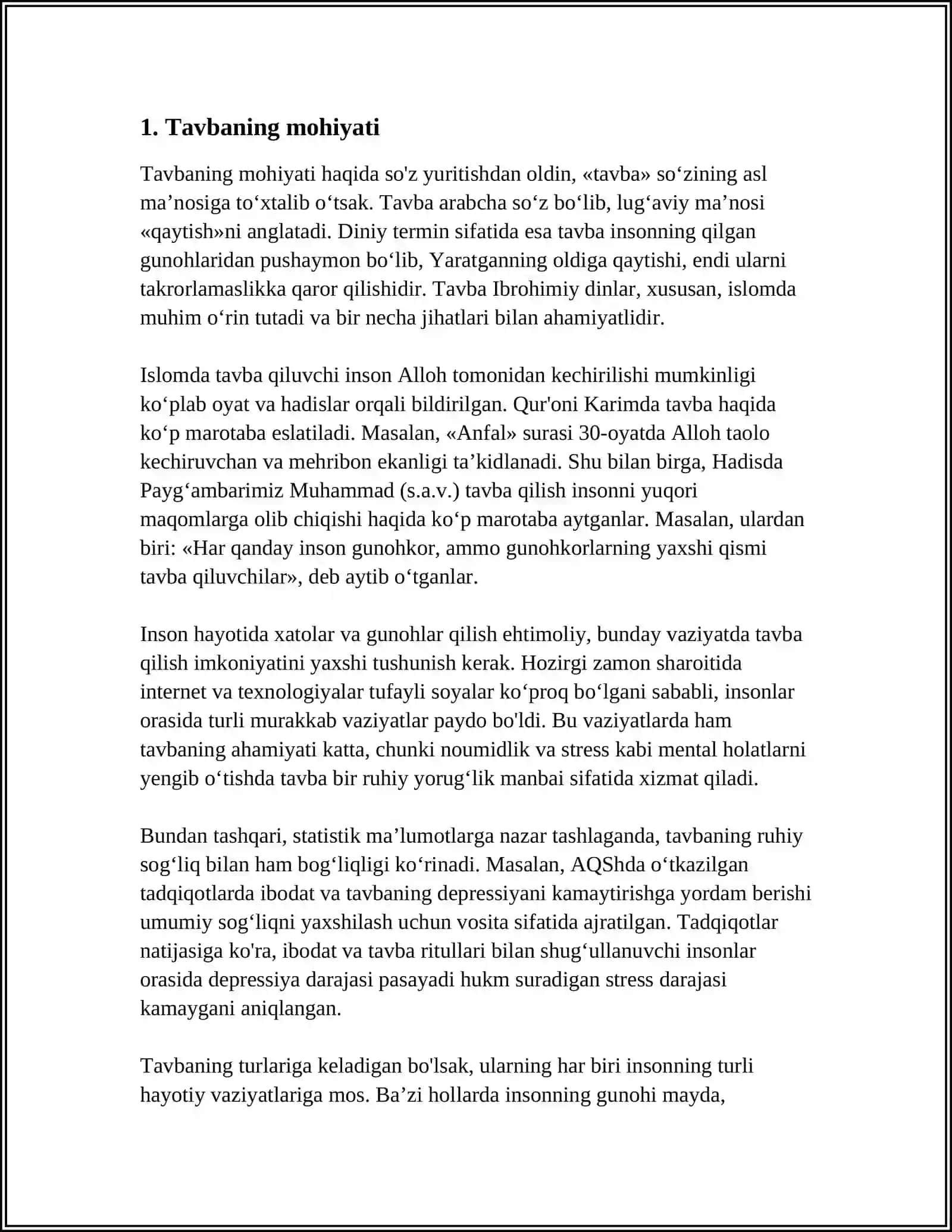 ĞAZZOLIYNING TAVBA ASARI ASOSIDA "DIN VA AXLOQ" 3