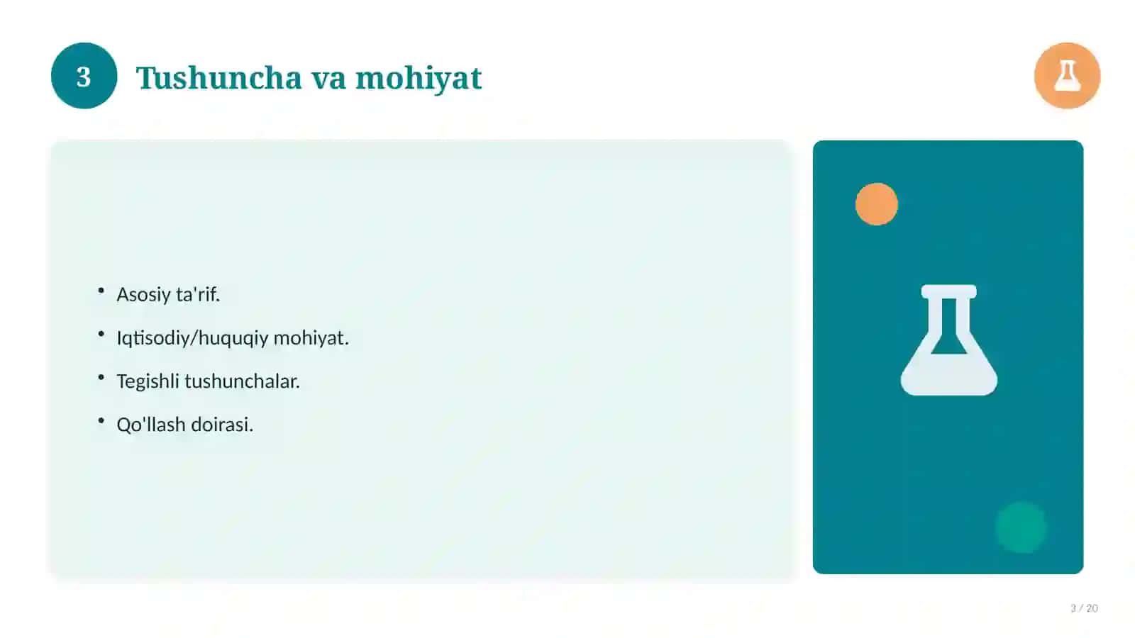 Buxgalteriya hisobi: nazariy asoslari, zamonaviy yondashuvda (Slayd-taqdimot) 3