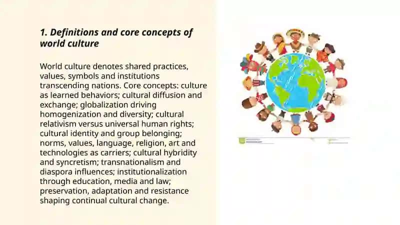 Define the world culture 3