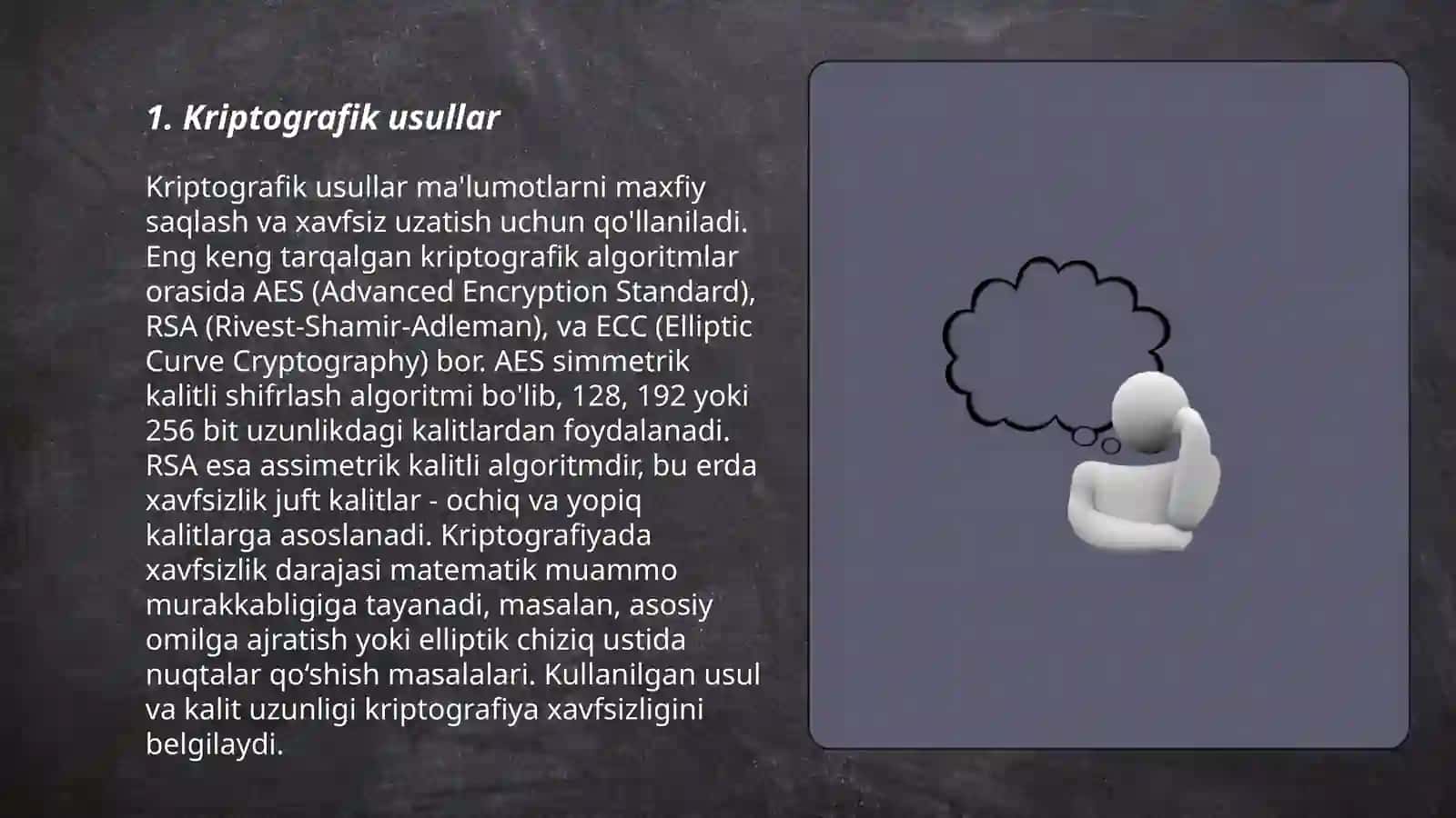Kriptografik usullar 3