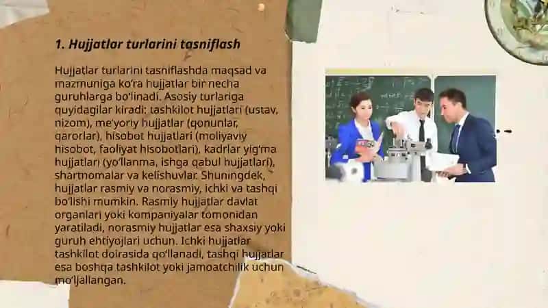 Shaxsiy ish qoĝozlari uslubi.Muassasalarda ish yuritishni tashkil qilish texnologiyalari 3