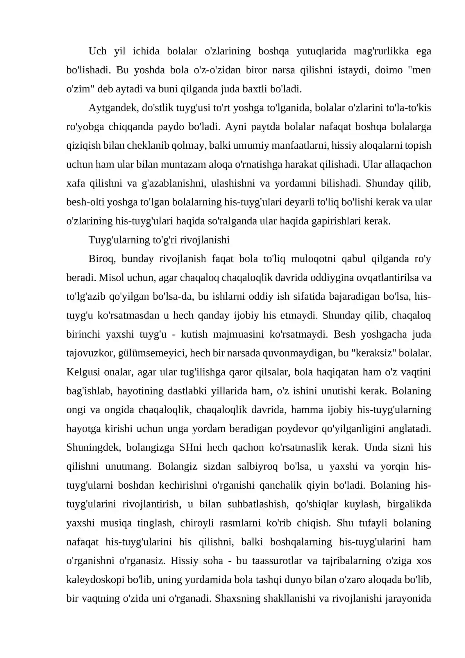 BOLALARDA HISSIYOTLAR XUSUSIYATLARI 3