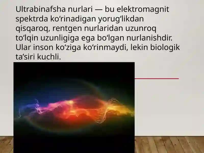 Ultrabinafsha nurlanish. Ultrabinafsha nurlanishning tibbiyotda qoʻllanilishi 3