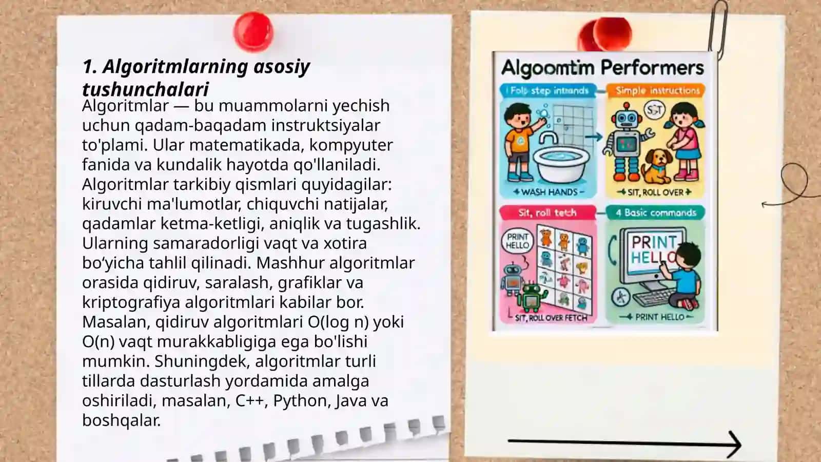 Algoritm ijrochilari boshlangʻich sinf 3