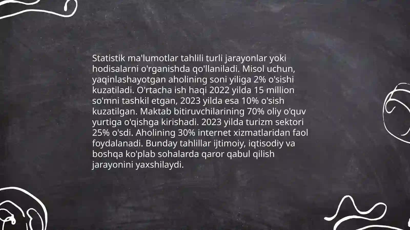 Statistik tushunchalarning asosiy tushunchalari 3