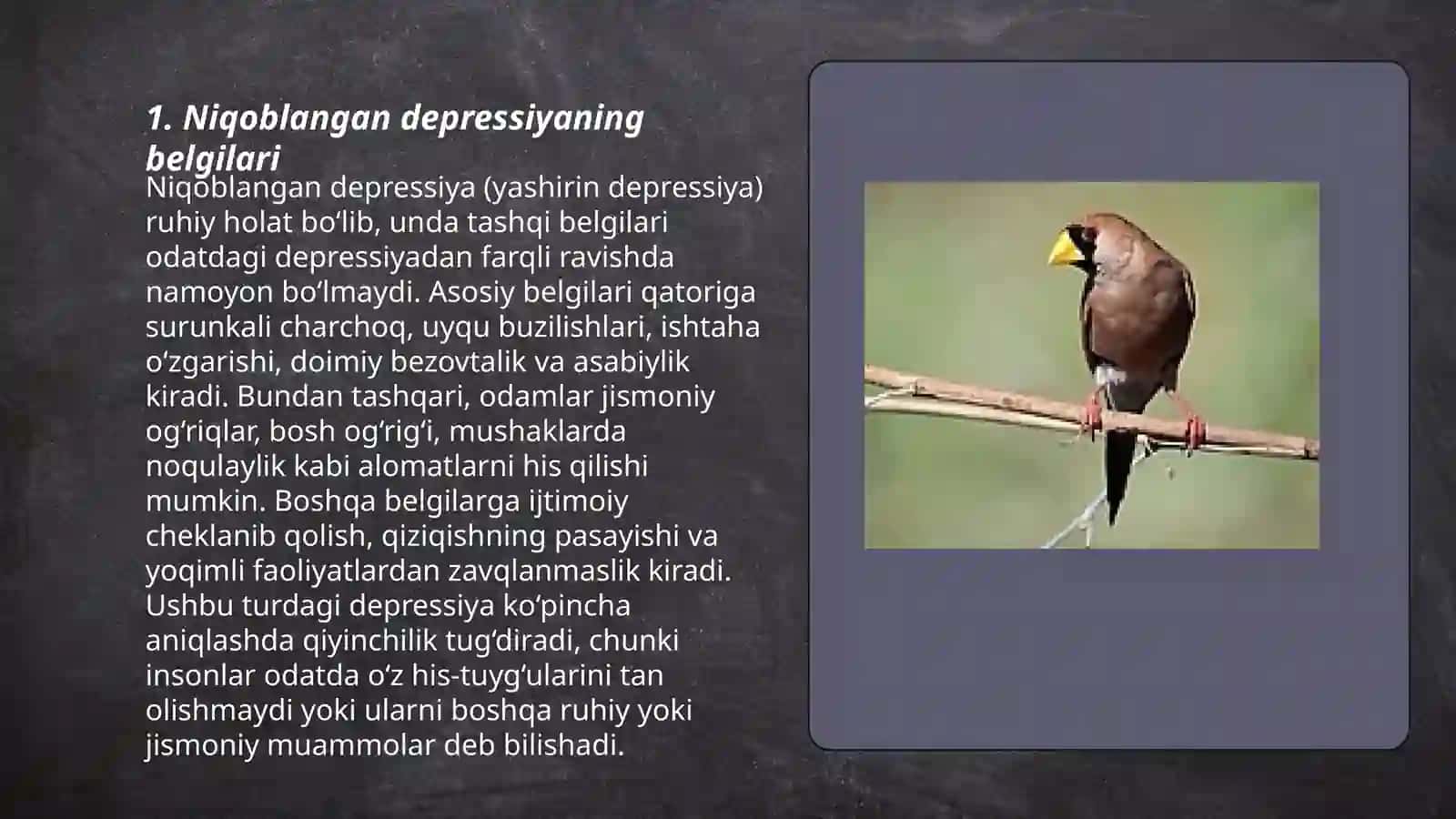Niqoblangan depressiya 3