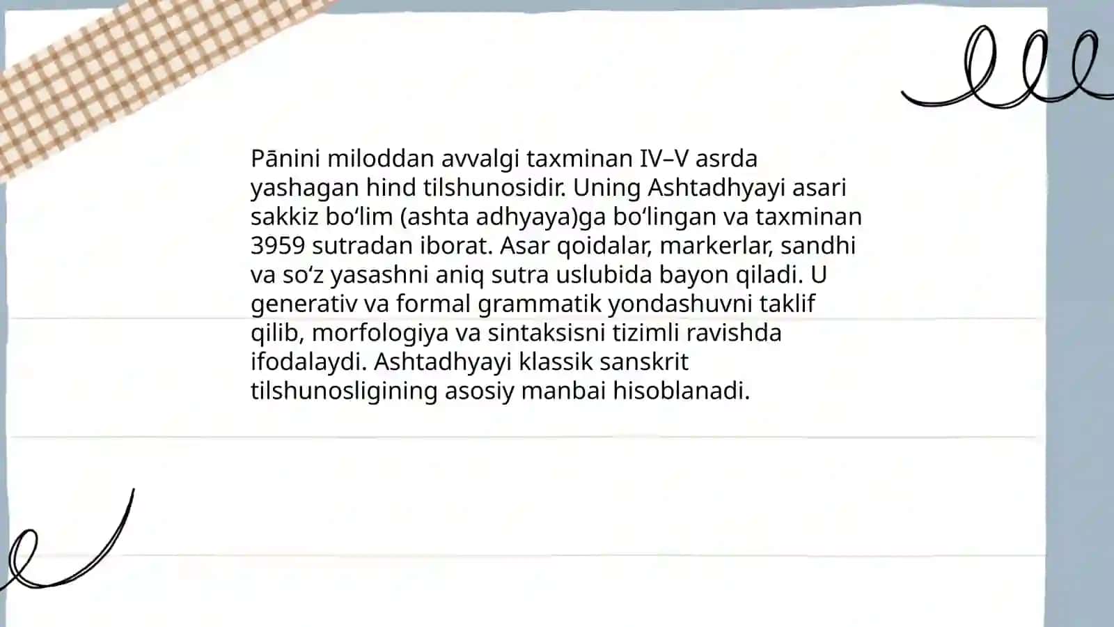 Panini grammatikasi 3
