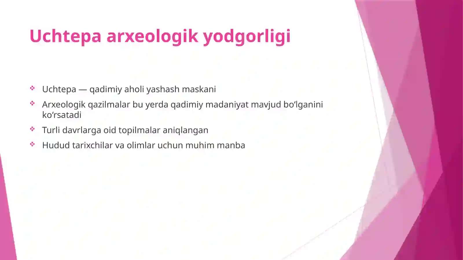 Norin tumani Uchtepa arxeologik yodgorligihaqidama’lumot 3