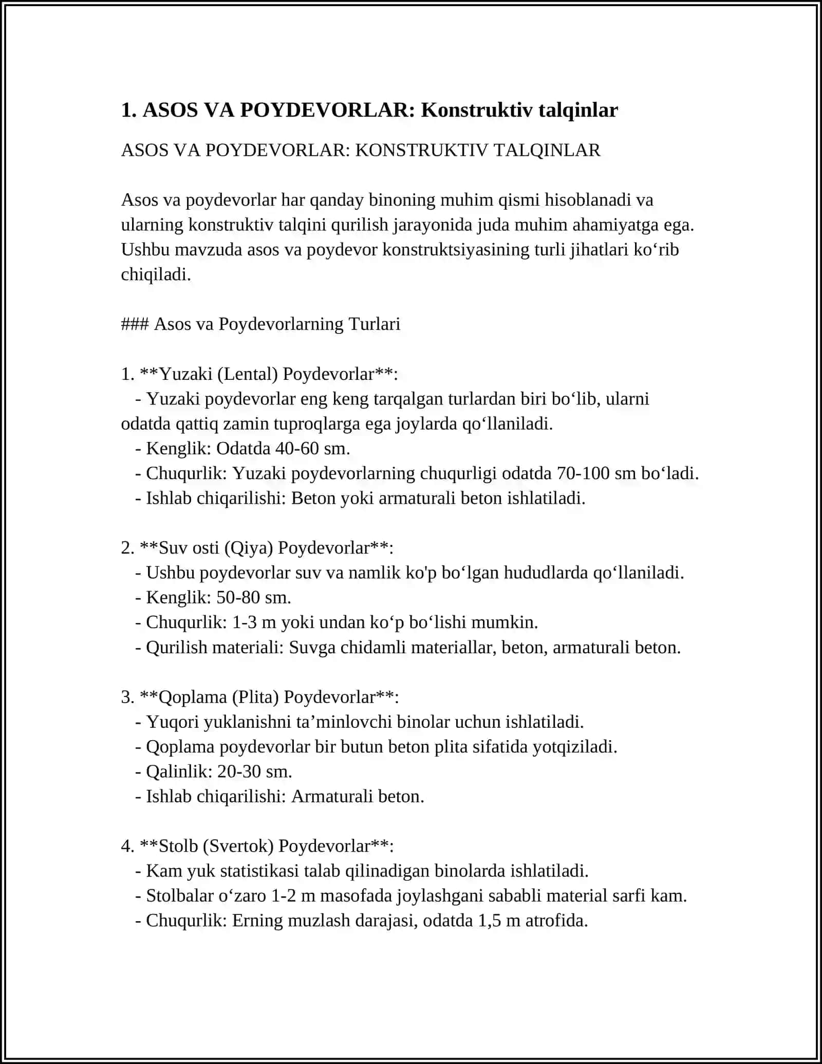 ASOS VA POYDEVORLAR 3
