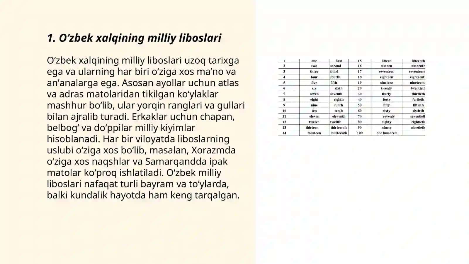 Oʻzbek xalqining milliy liboslari 3