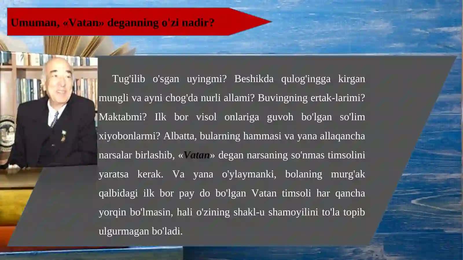 O'LSAM, AYRILMASMAN QUCHOQLARINGDAN 3