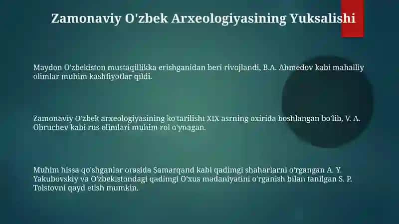 O'zbekiston arxeologiyasini shakillanishida xissa qoshgan olimlar 3