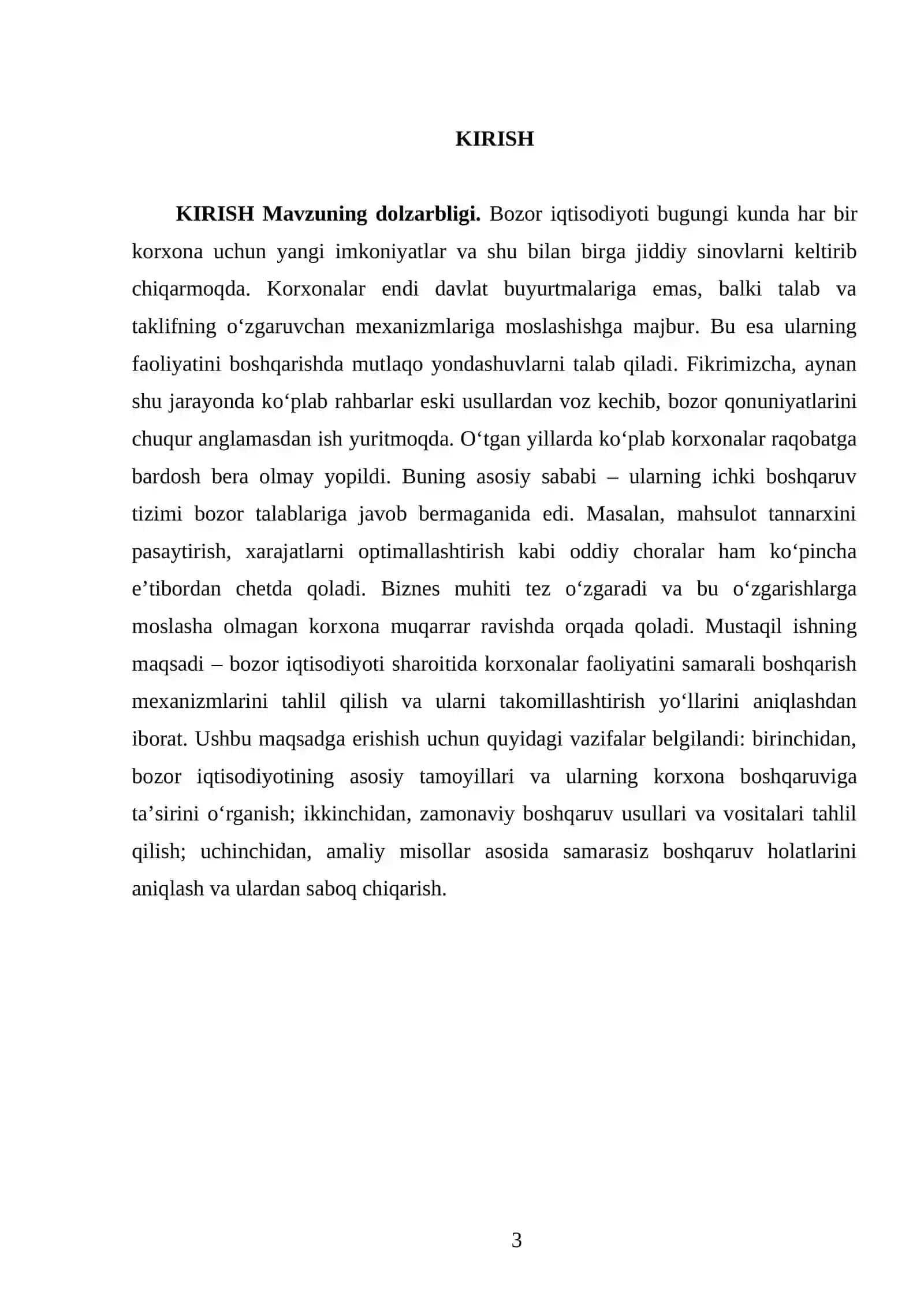 Bozor iqtisodiyoti sharoitida korxonalar faoliyatini boshqarish 3