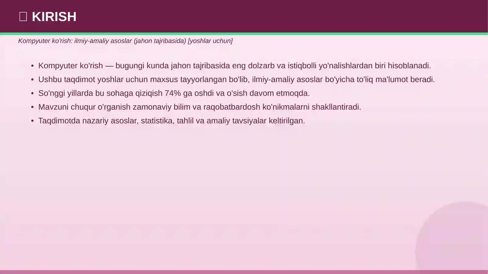 Kompyuter ko'rish: ilmiy-amaliy asoslar 3