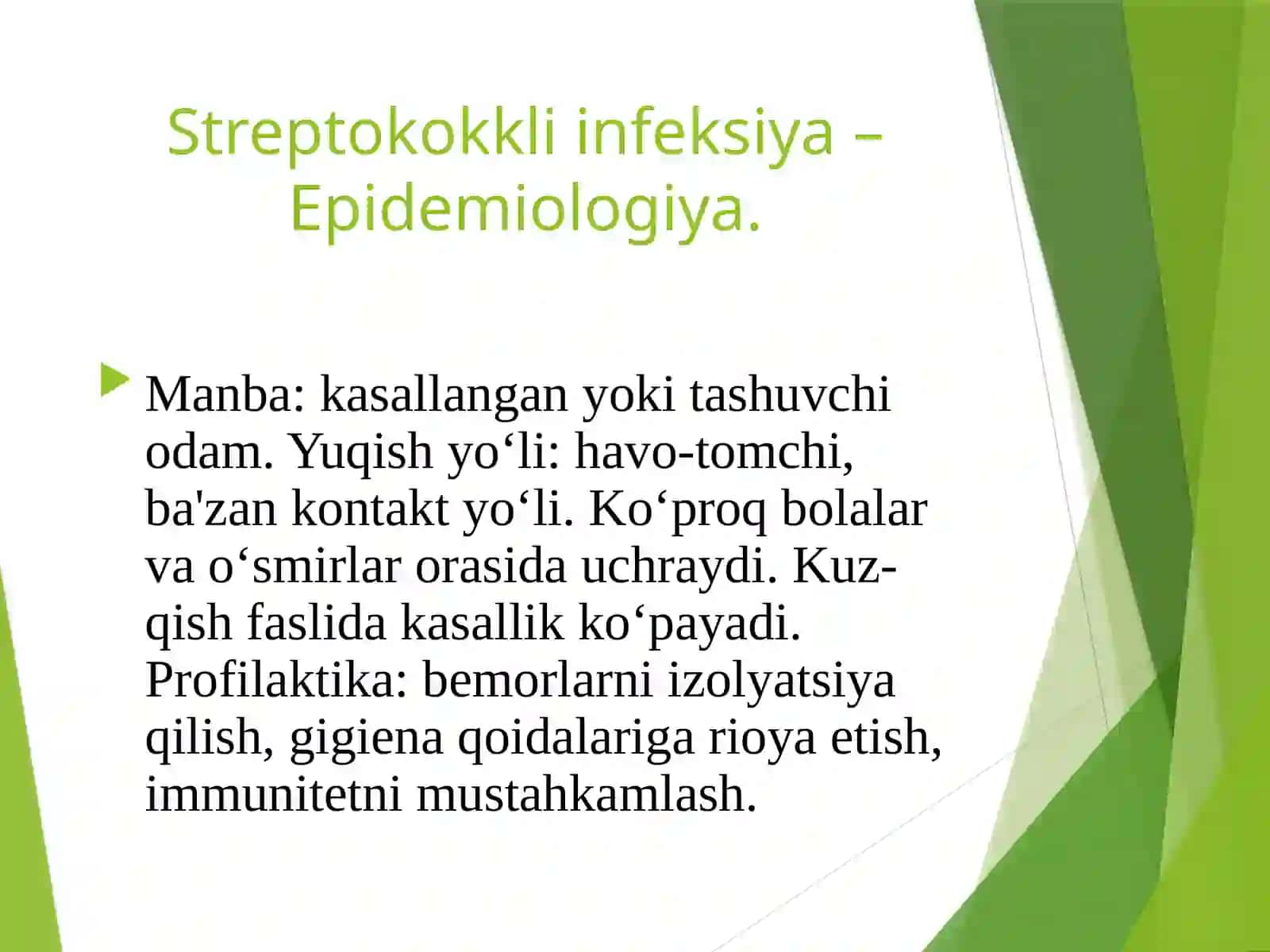 Streptokokkliva Pnevmokokkliinfeksiyalar 3
