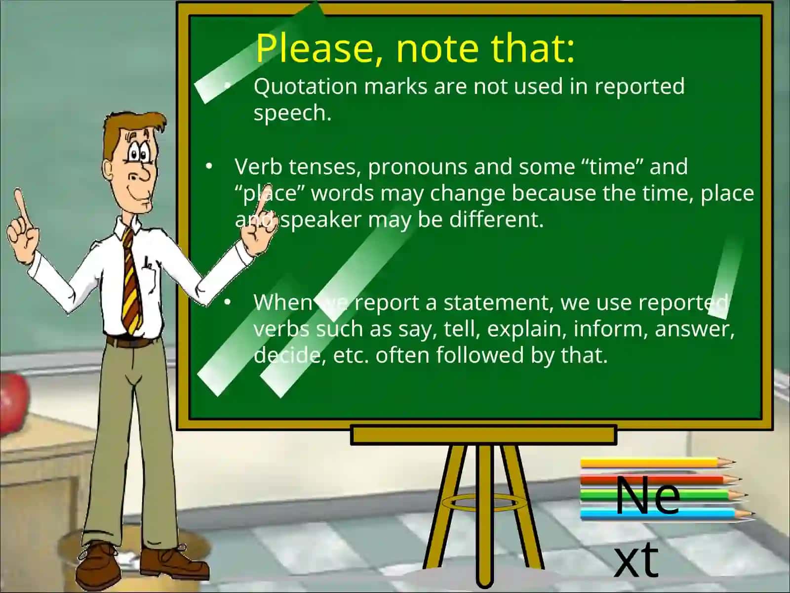 Reported Speech Grammar Study 3