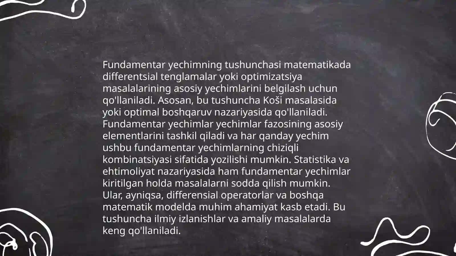 Fundamentar yechim 3